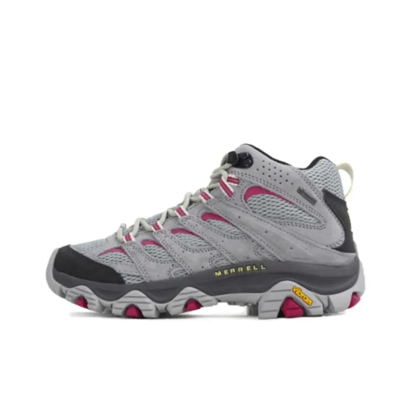 MERRELL MOAB 3 Mid Gore-TEX Cushioning Wear-Resistant High-Top Outdoor Shoes Women's Gray-0