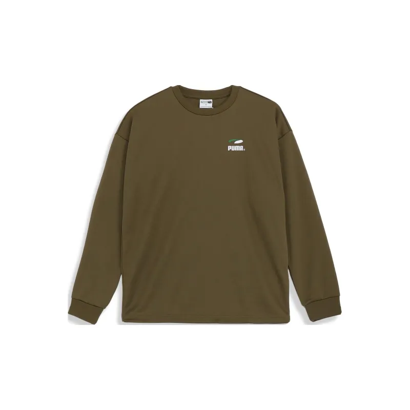 PUMA Sweatshirt Men's Olive Brown-1