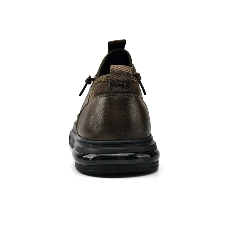 Laoks Casual Shoes Men Low Top Black/Brown-17