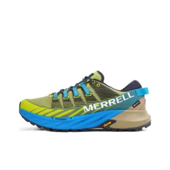 MERRELL Agility Peak 4 Gore-Te Cushioning Wear-Resistant Low-Top Outdoor Shoes Men's Blue Yellow