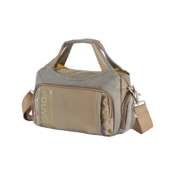 FOUVOR Oxford Travel Bag, Shoulder Bag, Crossbody Bag, Handbag Medium Size Unisex Beige Yellow/Pink Purple/Purple/Black