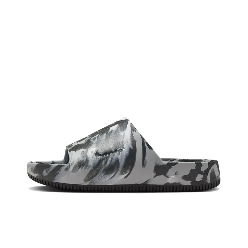 Nike Calm Slide Marble Black Grey-0
