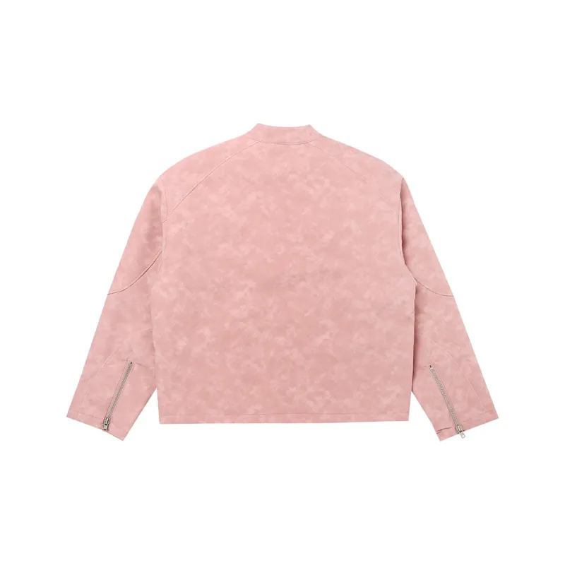 BANDITK GANGN Leather Jacket Unisex Pink-1