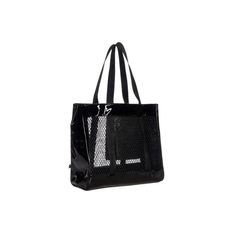 PUMA Artificial Leather Handbag Tote Bag Shopping Bag Shoulder Bag Women's Black-3