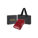 Burgundy-Trifold Style-Anti-Skimming