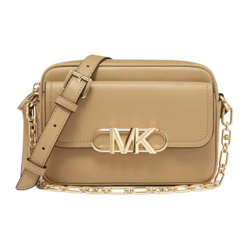 MICHAEL KORS PARKER Cow Leather Shoulder Bag, Crossbody Bag Medium Size Women's Camel