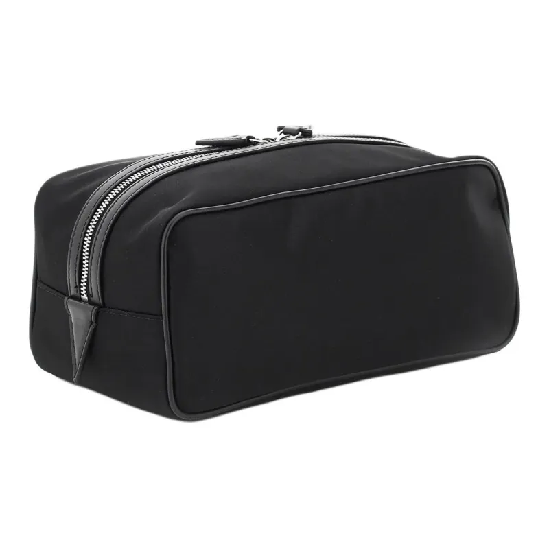 VERSACE Nylon Toiletry Bags Clutches Unisex Black-4