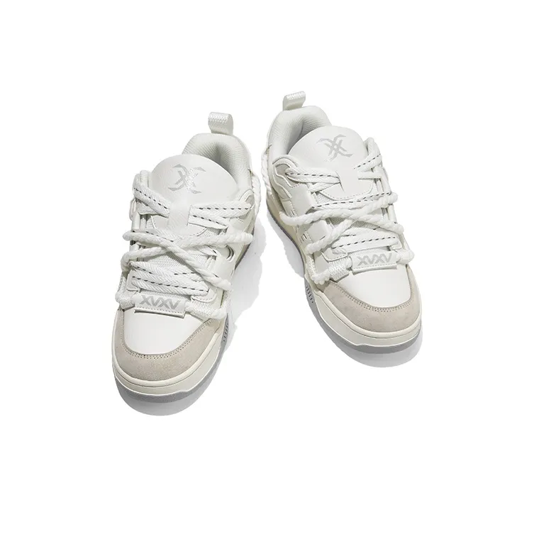 Vxv Structure Shoelace Anti-Slip And Wear-Resistant Height Increasing Low-Top Skateboard Shoes Unisex-4