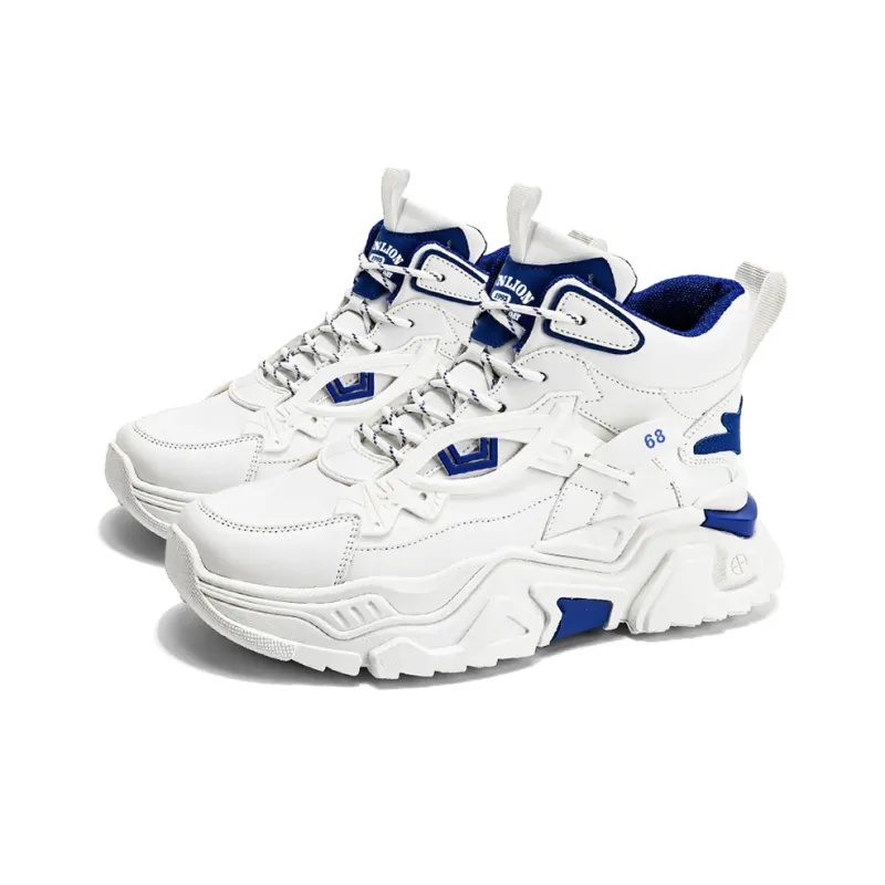 Tonlion Cushioning Anti-Slip And Wear-Resistant Height Increasing Mid-Top Chunky Sneakers Men's-6