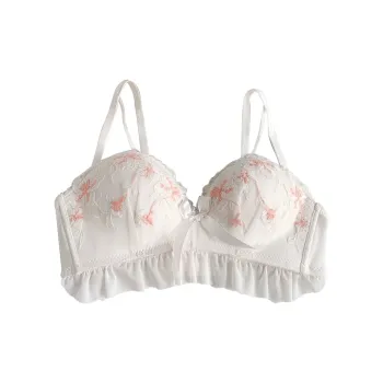 Flowers In Water Bra Women's White