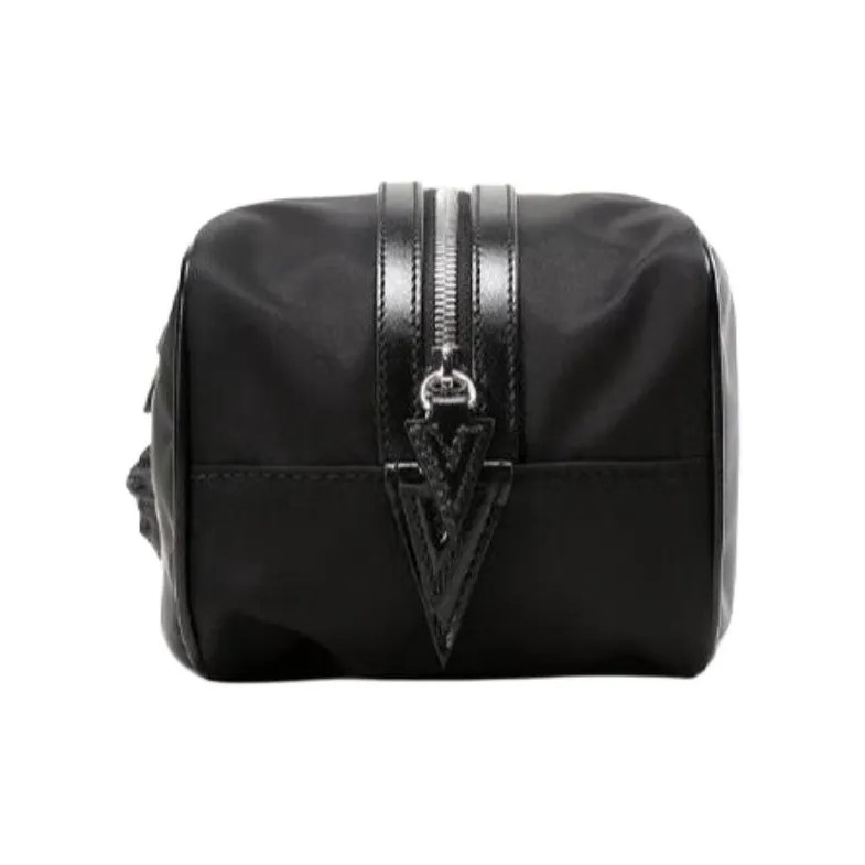 VERSACE Nylon Toiletry Bags Clutches Unisex Black-3