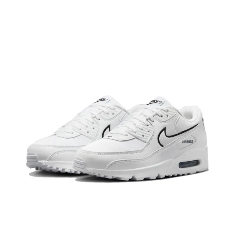 Nike Air Max 90 White Black Outlined Swoosh-2