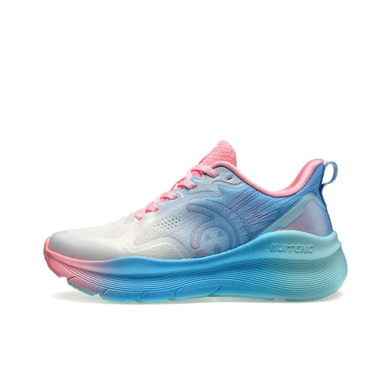 HUITENG Running Shoes Unisex Low Top Rainbow Pink/Dream Purple/Sky Blue/Sunrise Orange/Midnight Black-0