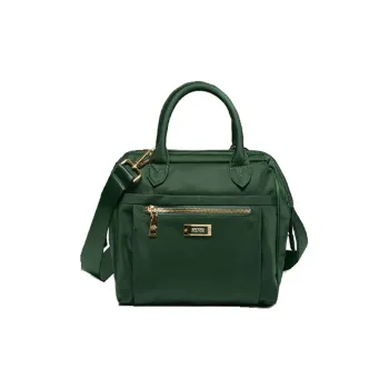 FOUVOR Oxford Shoulder Bag Crossbody Bag Handbag Medium Size Unisex Coffee/Brick Red/Postal Green/Black