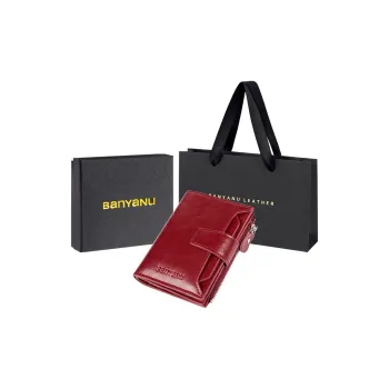 Banyanu Waxed Cow Leather Wallet Women's