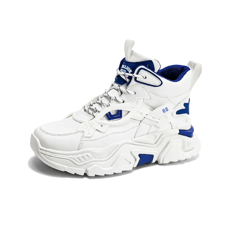 Tonlion Cushioning Anti-Slip And Wear-Resistant Height Increasing Mid-Top Chunky Sneakers Men's-5