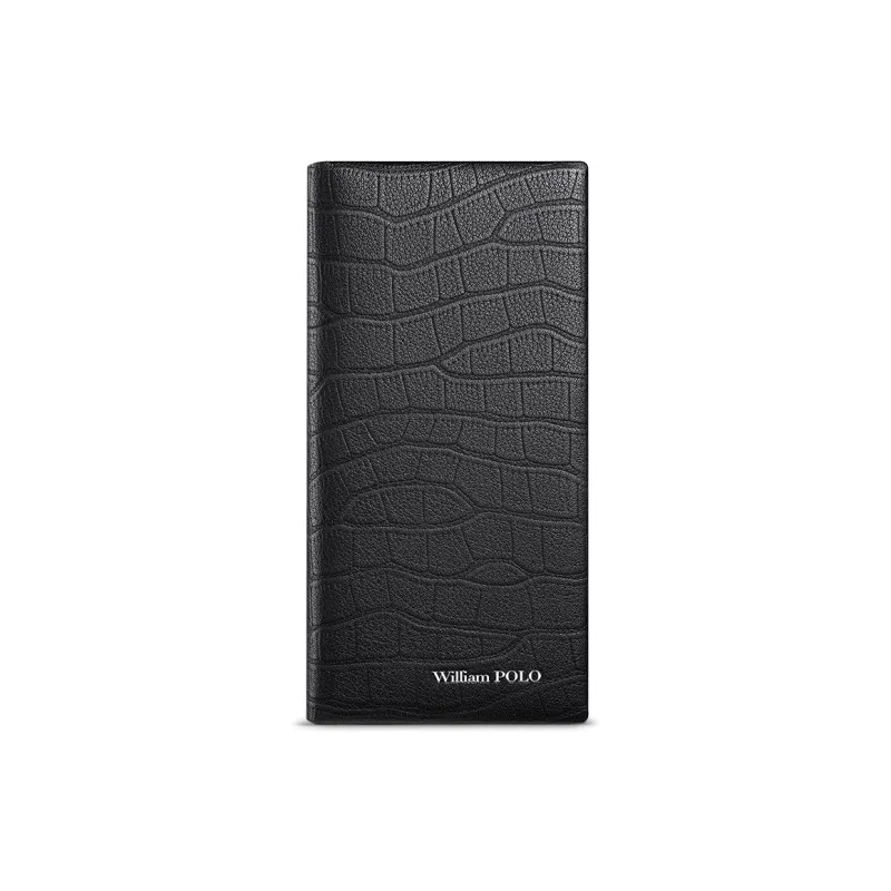 WilliamPOLO Top Grain Cow Leather Zero Wallet Regular Men's Black-9