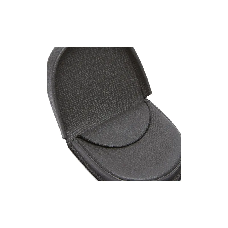 Valextra Calfskin Coin Purse Unisex Smoke Gray-3