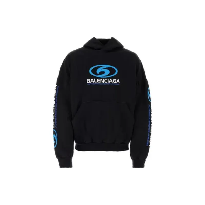 Balenciaga Logo Printed Distressed Hoodie-0