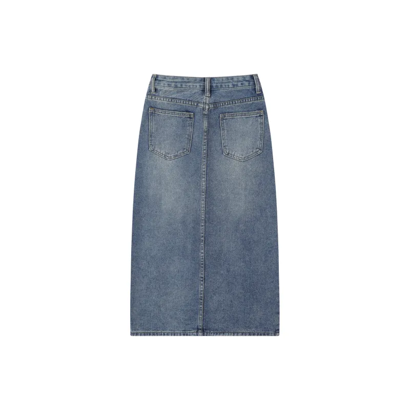 ZAZN Denim Dresses & Skirts Women's Vintage Blue-1