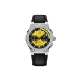 Silver Yellow Dial 50m Waterproof