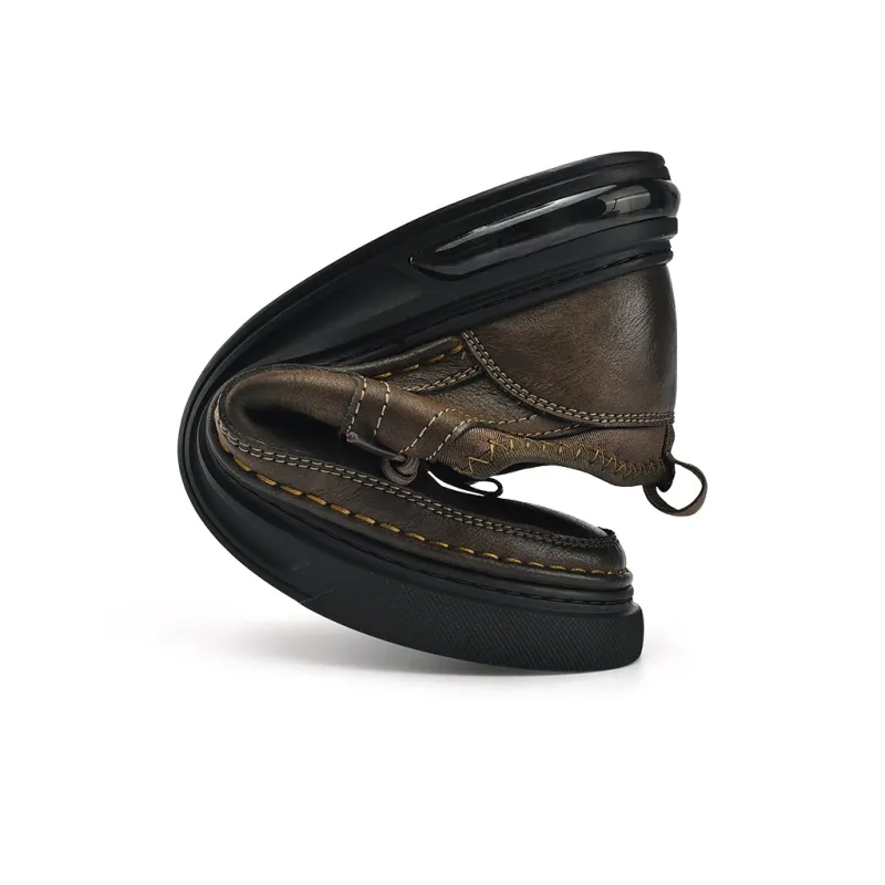 Laoks Casual Shoes Men Low Top Black/Brown-21
