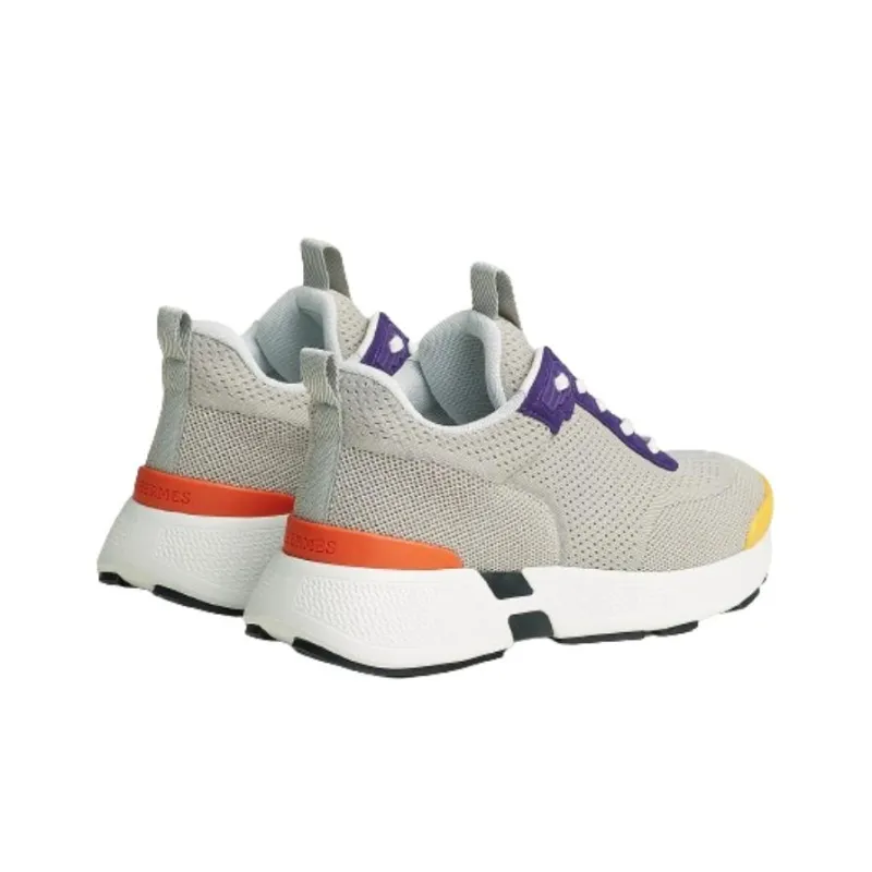 HERMES Heros Low Top Casual Shoes Women's Light Gray-3