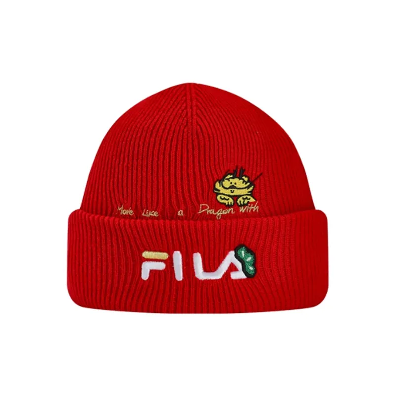 FILA Sheep Wool Beanies Women's Red-0