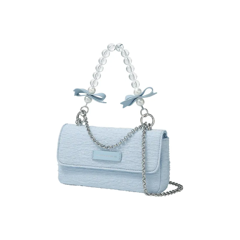 AILUXI Fabric Crossbody One Shoulder Handbag Regular Women's Light Cerulean-1