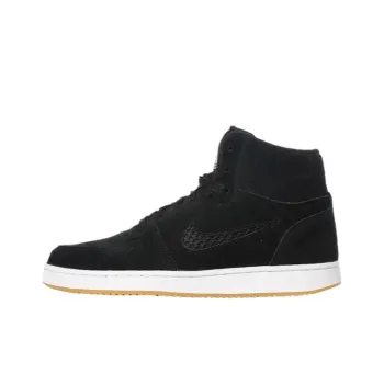 Nike EBERNON Women's Durable Breathable Mid-Top Skateboard Shoes Men's Black
