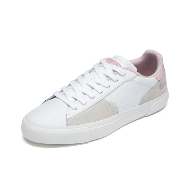 LACOSTE Low Top Skateboard Shoes Women's White-1