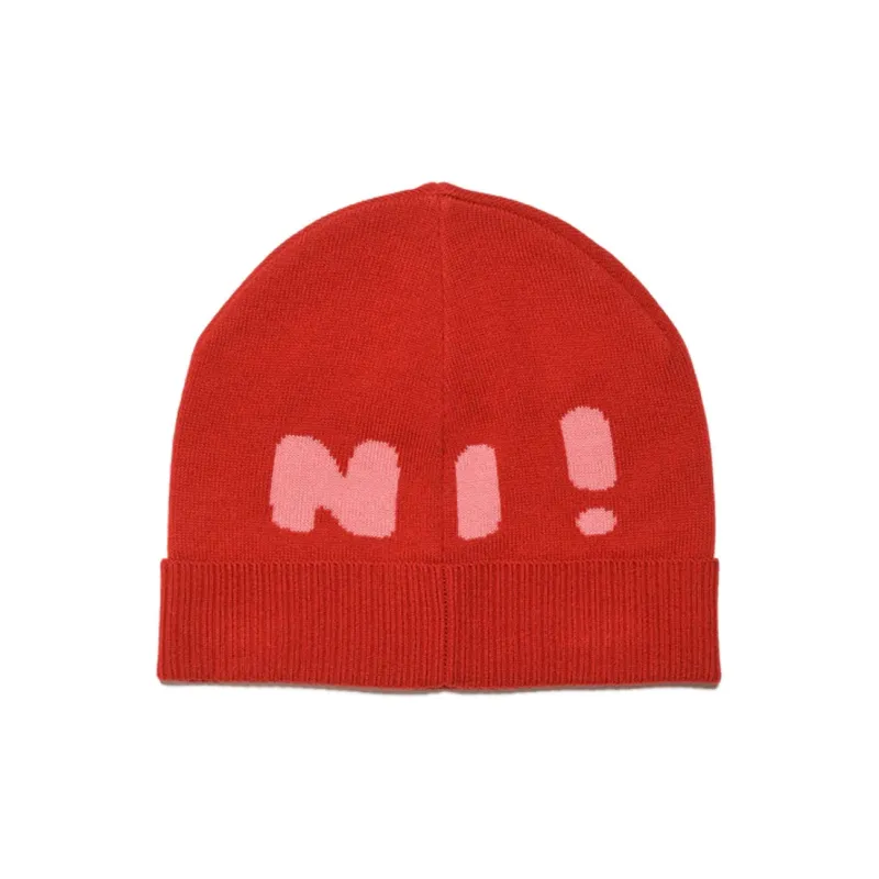 MARNI Wool Acrylic Beanies Baby Red-1