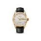 Gold Case White Dial Black Strap