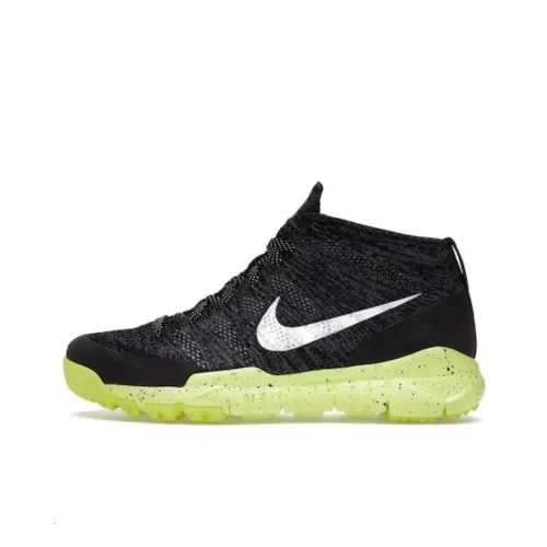 Nike Flyknit Trainer Chukka Fsb Black White Volt