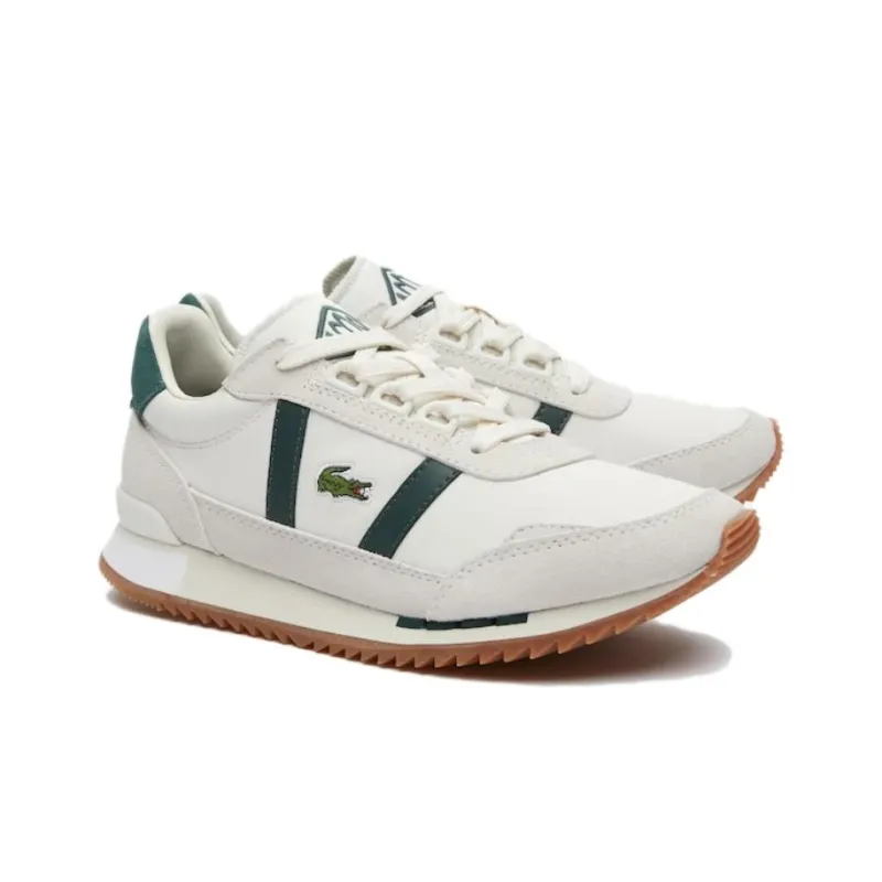 LACOSTE Low Top Casual Shoes Women's Gray White-1