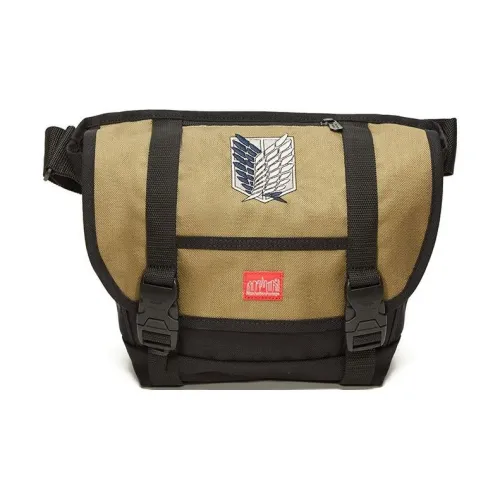 Manhattan Portage Crossbody Bags Khaki With Black Accents