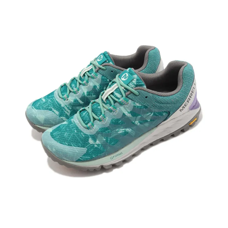 MERRELL Antora 2 Print Durable Breathable Low-Top Outdoor Shoes Women's Green-2