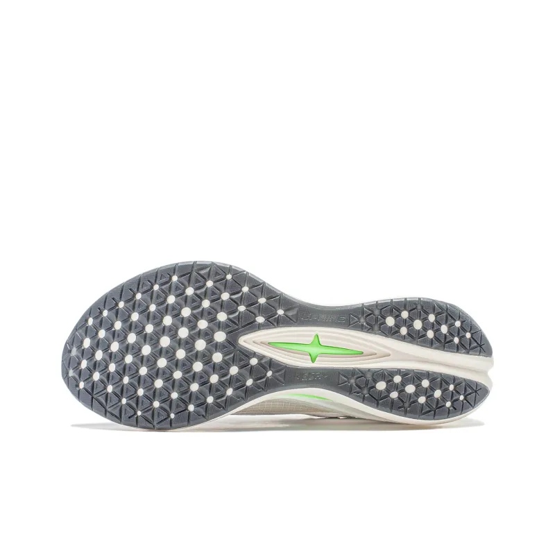 LiNing Red Hare 7 Pro Shock Absorbers With Slip Resistant Features Low Top Sprint Running Shoes Women's White-6