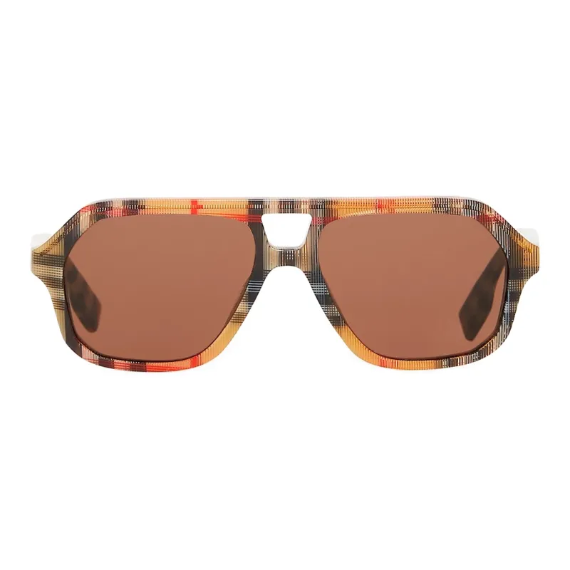 Burberry Acetate Aviator Sunglasses Unisex Antique Yellow-0