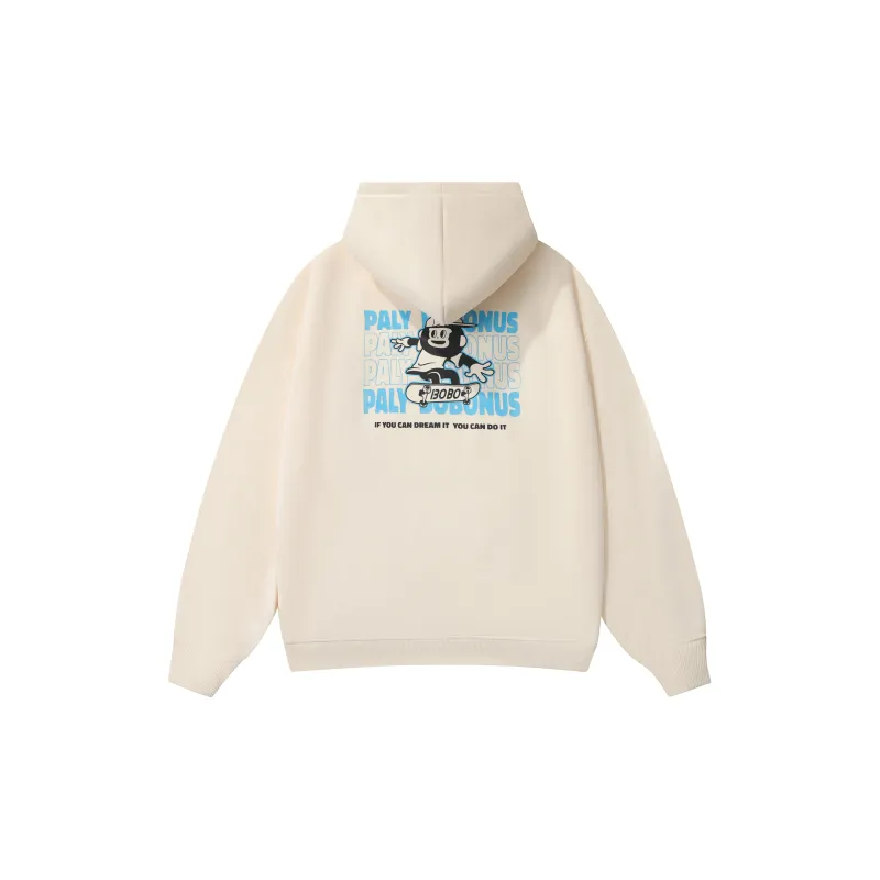 PLAY BOBONUS Loose Fit Casual Pullover Hooded Fleece Lined Hoodies & Sweatshirts Unisex-4