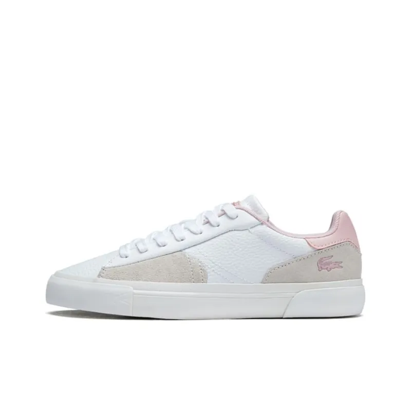 LACOSTE Low Top Skateboard Shoes Women's White-0