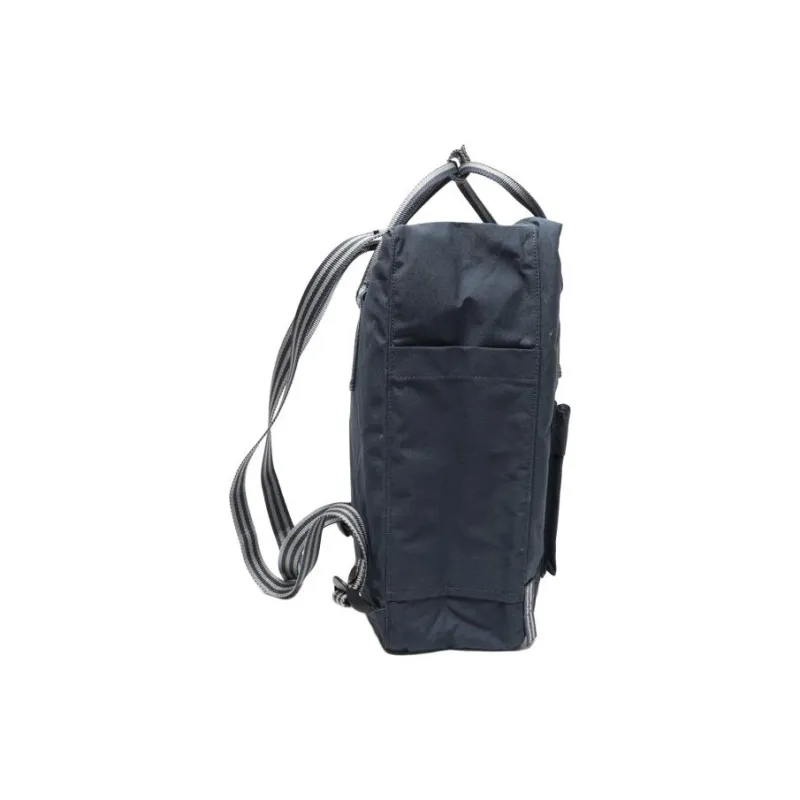 Fjallraven Kanken Polypropylene Backpack Unisex Marine Blue/Long Stripes-3