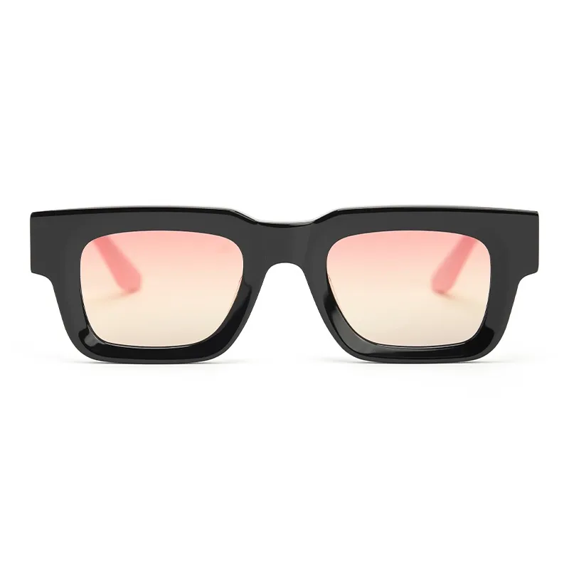 PLASTIC BRAIN Plate Frame TR/Memory Plastic Square Ink Lenses Unisex Multicolor Dopamine Dressing-7