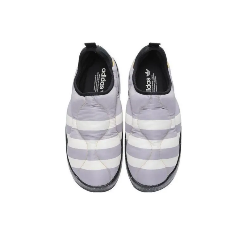 Adidas Originals Puffylette DIRECTIONAL Cushioning, Wear Resistant Low Top Casual Shoes Unisex Black White Gray-2