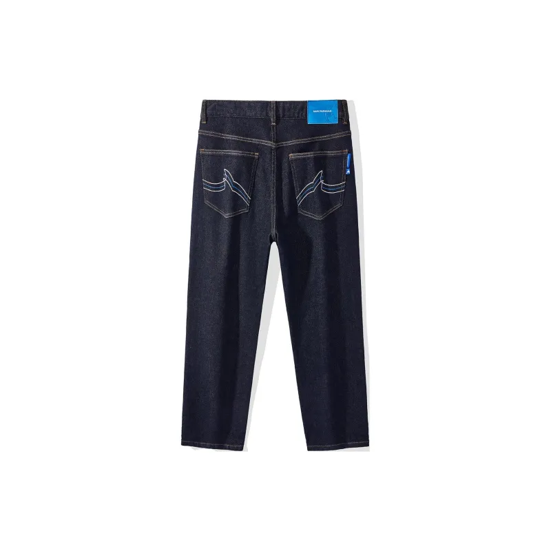FAIRWHALE Jeans Men's Navy Blue-1