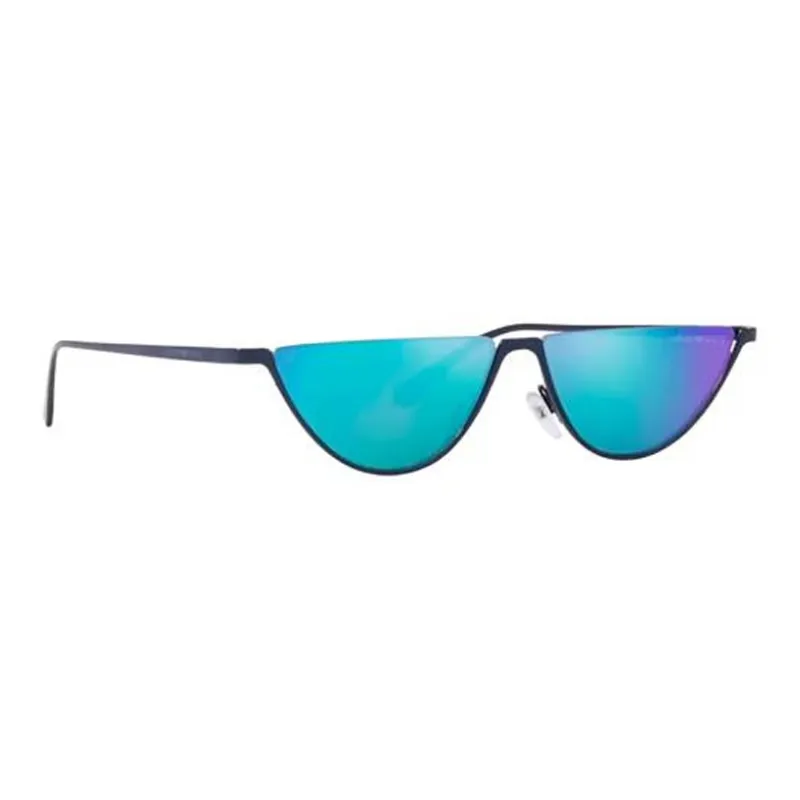 EMPORIO ARMANI Oval Semi Rimless Sunglasses-3