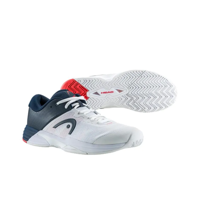 HEAD REVOLT EVO 2.0 Shock Absorbers Low Top Tennis Shoes Unisex White Blue-1