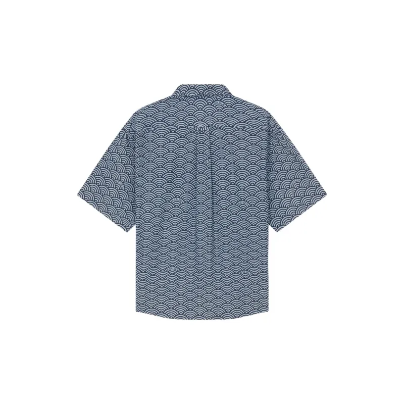 KENZO Seigaiha Short Sleeve Shirt-1