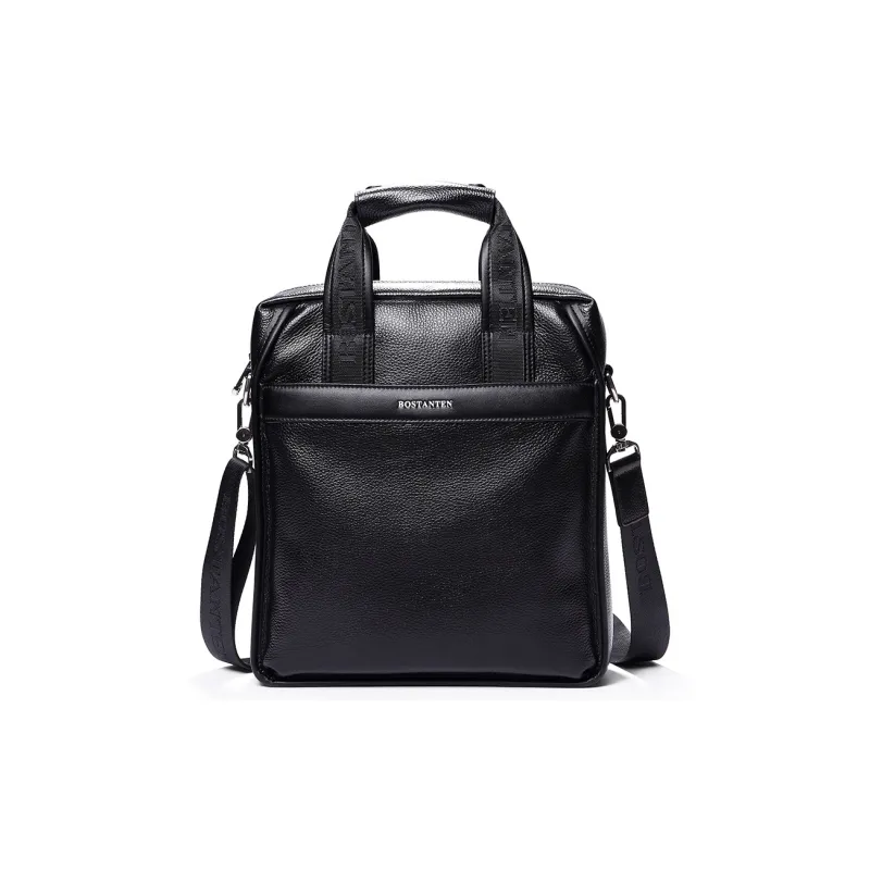 BOSTANTEN Leather One Shoulder Handbag Regular Men's Black/Coffee-1