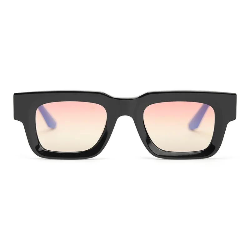 PLASTIC BRAIN Plate Frame TR/Memory Plastic Square Ink Lenses Unisex Multicolor Dopamine Dressing-13